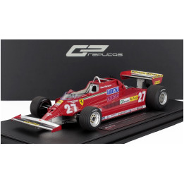 GP REPLICAS FERRARI F1 126CK N 27 3rd CANADA GP 1981 GILLES VILLENEUVE - APRIBILE - WITH OPENINGS - DETTAGLIO MOTORE - ENGINE