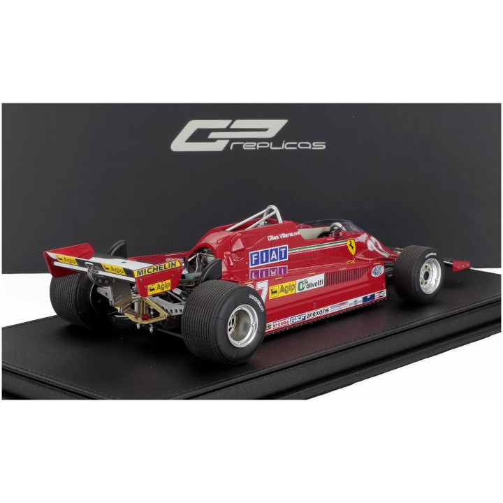 GP REPLICAS FERRARI F1 126CK N 27 3rd CANADA GP 1981 GILLES VILLENEUVE - APRIBILE - WITH OPENINGS - DETTAGLIO MOTORE - ENGINE