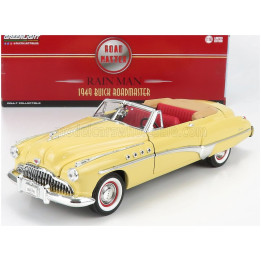 GREENLIGHT BUICK ROADMASTER CABRIOLET OPEN 1949 - CHARLIE BABBITT RAIN MAN - CREAM 1/18