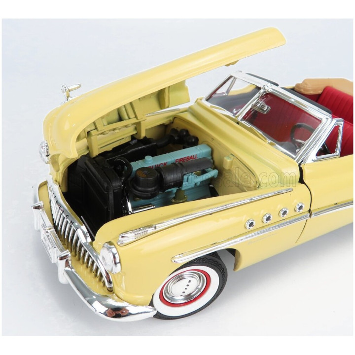 GREENLIGHT BUICK ROADMASTER CABRIOLET OPEN 1949 - CHARLIE BABBITT RAIN MAN - CREAM 1/18