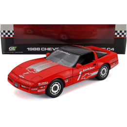 GREENLIGHT CHEVROLET CORVETTE C4 MALCOM KONNER 1988 - RED 1/18