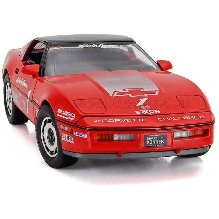 GREENLIGHT CHEVROLET CORVETTE C4 MALCOM KONNER 1988 - RED 1/18