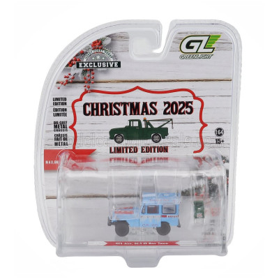 GREENLIGHT JEEP DJ-5 US MAIL WITH MAILBOX ACCESSORY 1974 - LIGHT BLUE 1/64