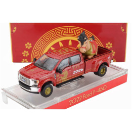 GREENLIGHT FORD F-450 PICK-UP 2022 - CHINESE ZODIAC 2026 - YEAR OF THE HORSE - RED 1/64