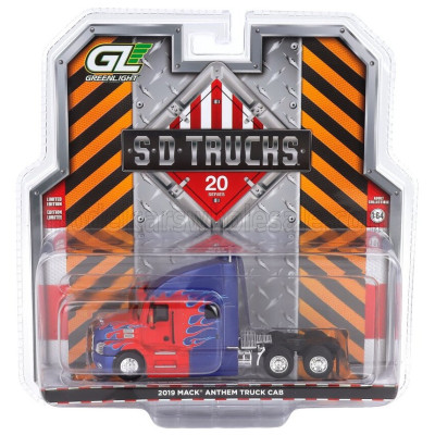 GREENLIGHT MACK ANTHEM TRACTOR TRUCK 3-ASSI 2019 - BLUE RED 1/64