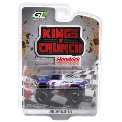 GREENLIGHT CHEVROLET K-20 PICK-UP MONSTER N 5 TRUCK 1981 - 2 TONE BLUE 1/64