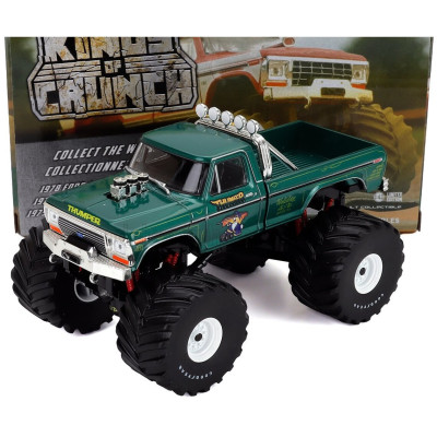 GREENLIGHT FORD USA F-250 PICK-UP MONSTER THUMPER TRUCK 1975 - GREEN 1/43