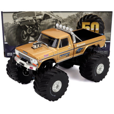 GREENLIGHT FORD USA F-250 PICK-UP MONSTER BIGFOOT TRUCK 1979 - GOLD 1/43