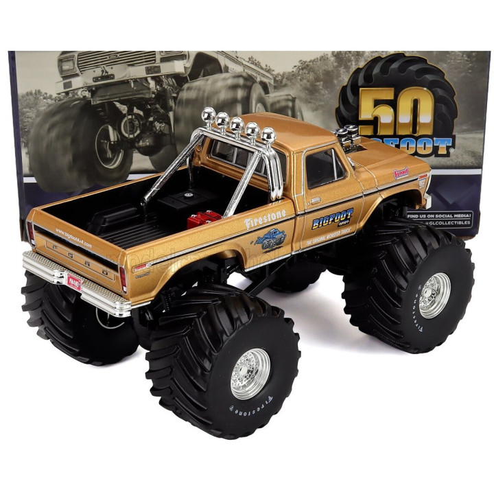 GREENLIGHT FORD USA F-250 PICK-UP MONSTER BIGFOOT TRUCK 1979 - GOLD 1/43