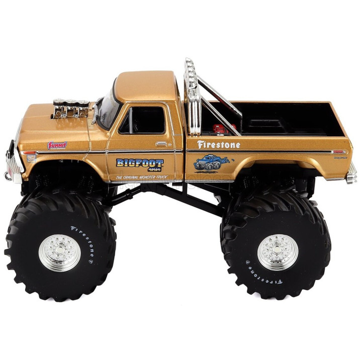 GREENLIGHT FORD USA F-250 PICK-UP MONSTER BIGFOOT TRUCK 1979 - GOLD 1/43