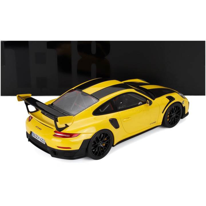 GT SPIRIT PORSCHE 911 991-2 GT2 RS COUPE NURBURGRING LAP RECORD (6 minutes 47.3 seconds) 2017 - YELLOW BLACK 1/18