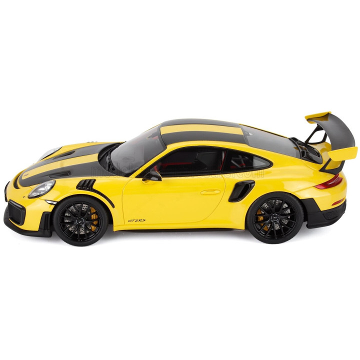 GT SPIRIT PORSCHE 911 991-2 GT2 RS COUPE NURBURGRING LAP RECORD (6 minutes 47.3 seconds) 2017 - YELLOW BLACK 1/18