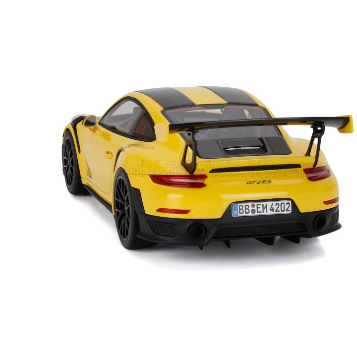 GT SPIRIT PORSCHE 911 991-2 GT2 RS COUPE NURBURGRING LAP RECORD (6 minutes 47.3 seconds) 2017 - YELLOW BLACK 1/18