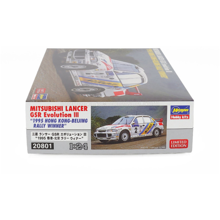 HASEGAWA MITSUBISHI LANCER EVOLUTION MKIII N 2 WINNER RALLY HONG KONG BEIJING 1995 K.ERIKSSON - S.PARMANDER 1/24