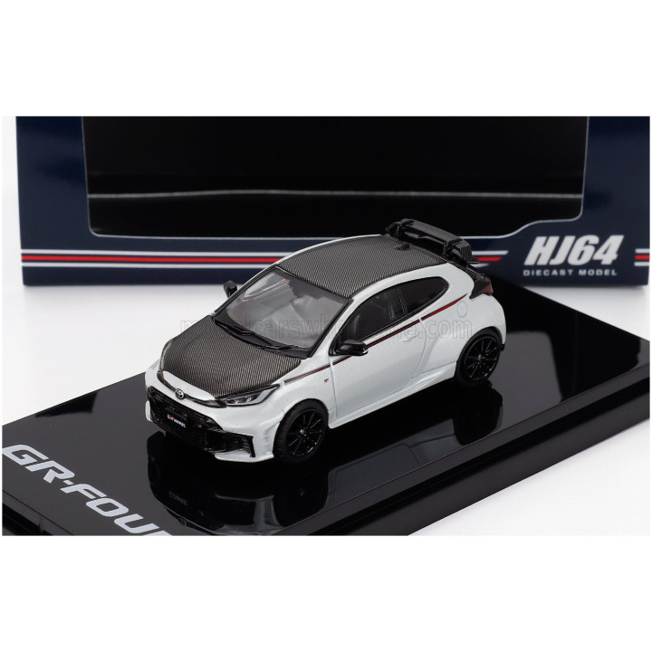 IGNITION MODEL TOYOTA YARIS GR RZ HIGH PERFORMANCE 2024 - WHITE GREY MET 1/64