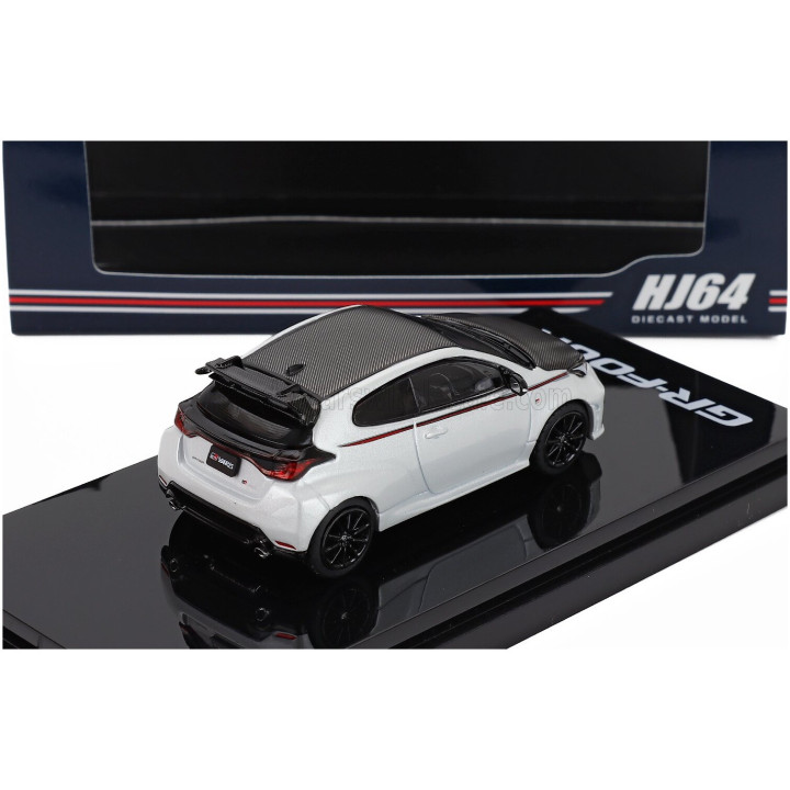 IGNITION MODEL TOYOTA YARIS GR RZ HIGH PERFORMANCE 2024 - WHITE GREY MET 1/64