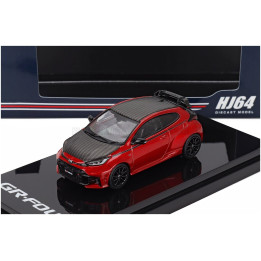 IGNITION MODEL TOYOTA YARIS GR RZ HIGH PERFORMANCE 2024 - RED MET GREY 1/64