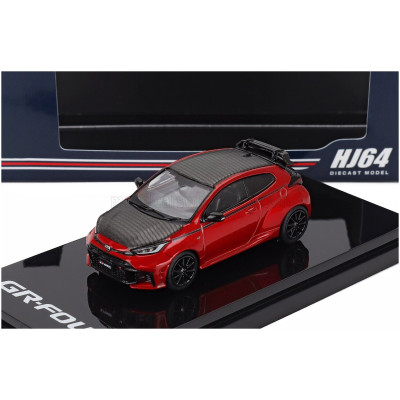 IGNITION MODEL TOYOTA YARIS GR RZ HIGH PERFORMANCE 2024 - RED MET GREY 1/64