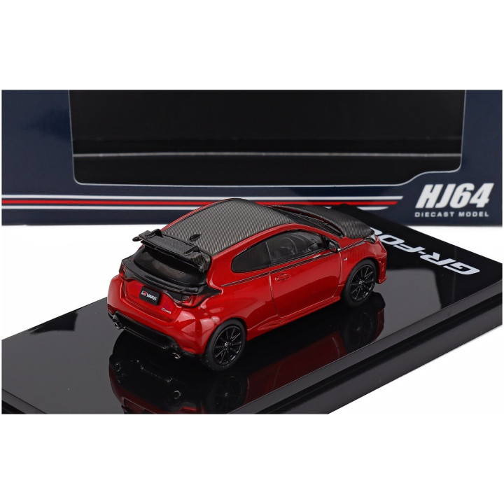 IGNITION MODEL TOYOTA YARIS GR RZ HIGH PERFORMANCE 2024 - RED MET GREY 1/64