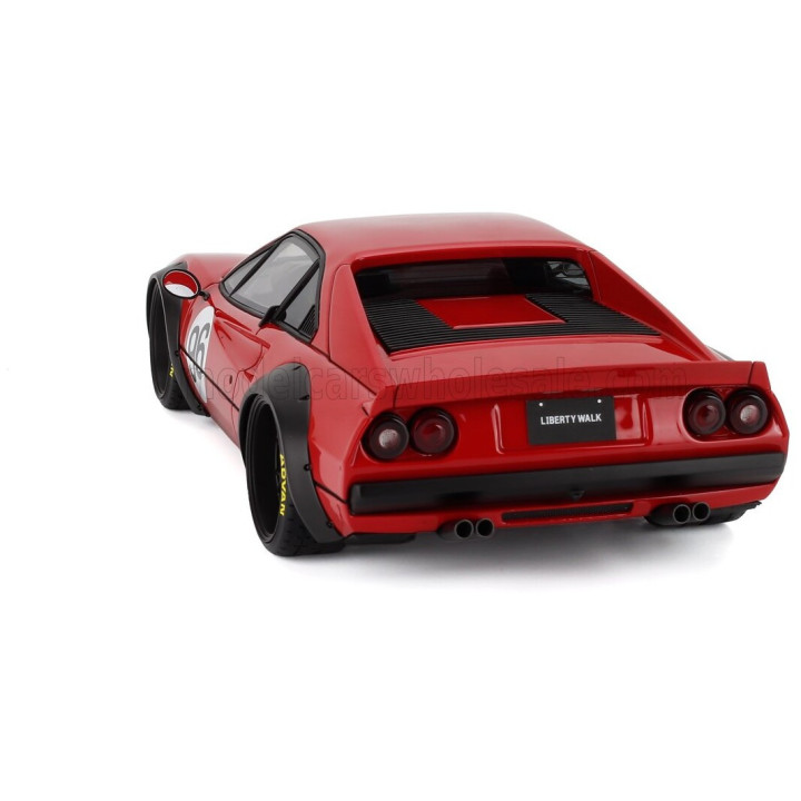 IGNITION MODEL FERRARI 308 LBWK N 96 LIBERTY WALK 1982 - RED BLACK 1/18