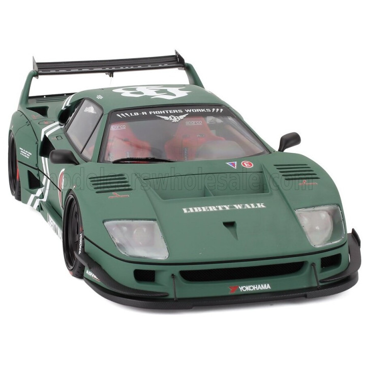 IGNITION MODEL FERRARI F40 LBWK LIBERTY WALK 1987 - MATT GREEN 1/18