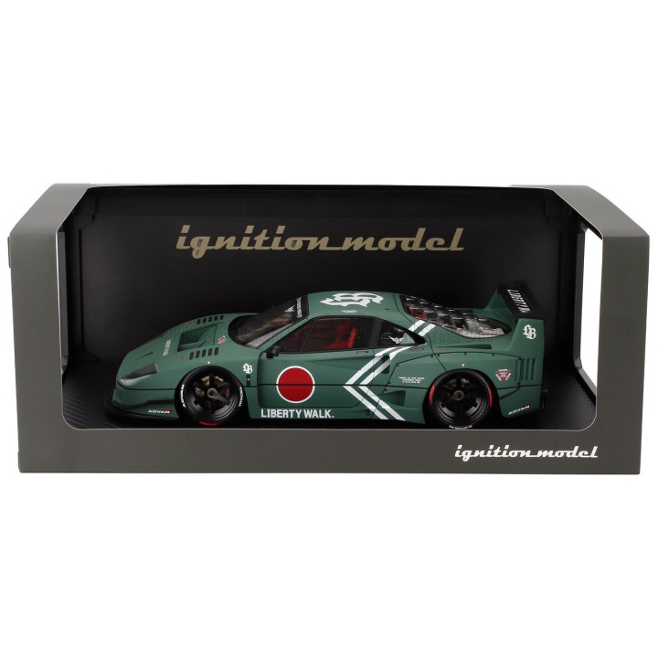 IGNITION MODEL FERRARI F40 LBWK LIBERTY WALK 1987 - MATT GREEN 1/18