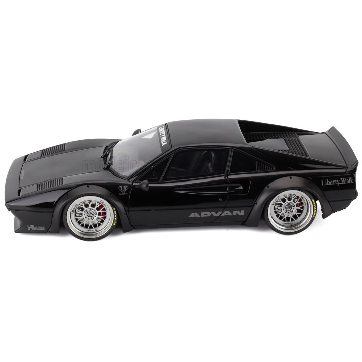 IGNITION MODEL FERRARI 308 LBWK LIBERTY WALK ADVAN 1982 - BLACK 1/18