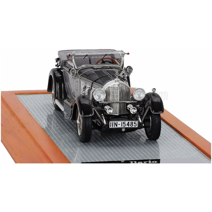 ILARIO MODEL MERCEDES BENZ 720SS sn35340 KAROSSERIE PAPLER SPORT CABRIOLET OPEN 1932 - SILVER BLACK 1/43