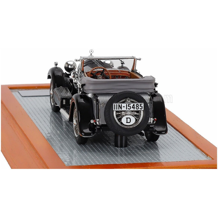 ILARIO MODEL MERCEDES BENZ 720SS sn35340 KAROSSERIE PAPLER SPORT CABRIOLET OPEN 1932 - SILVER BLACK 1/43