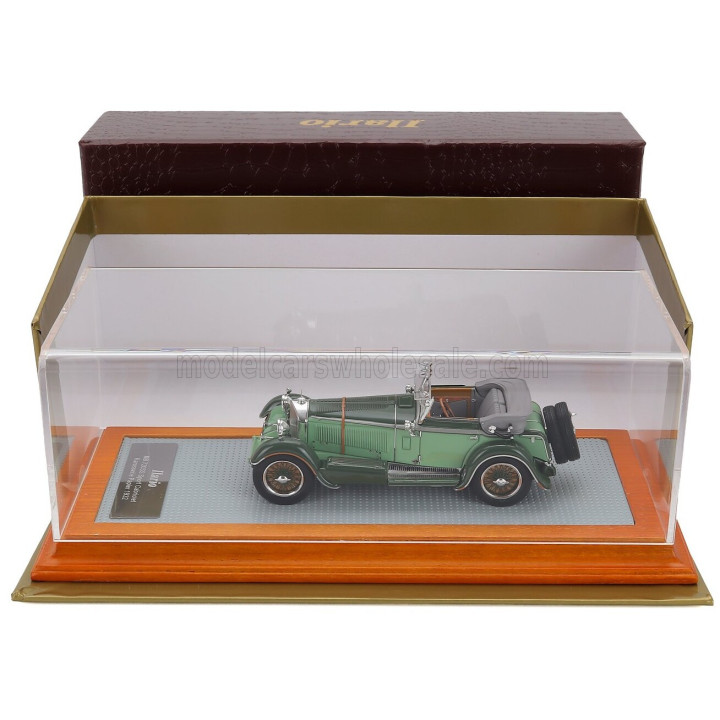 ILARIO MODEL MERCEDES BENZ 720SS sn35340 KAROSSERIE PAPLER SPORT CABRIOLET OPEN 1932 - 2 TONE GREEN 1/43