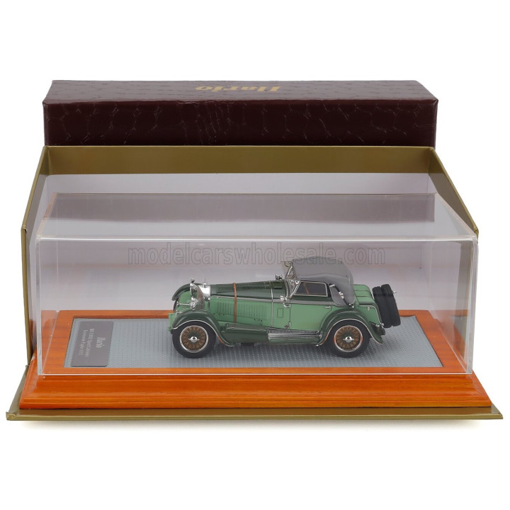 ILARIO MODEL MERCEDES BENZ 720SS sn35340 KAROSSERIE PAPLER SPORT CABRIOLET CLOSED 1932 - 2 TONE GREEN 1/43