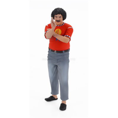 INFINITE STATUE FIGURES FANTOZZI - CECCO - LO SCFILATINO SPECIALO - ABATANTUONO - RED GREY 1/18