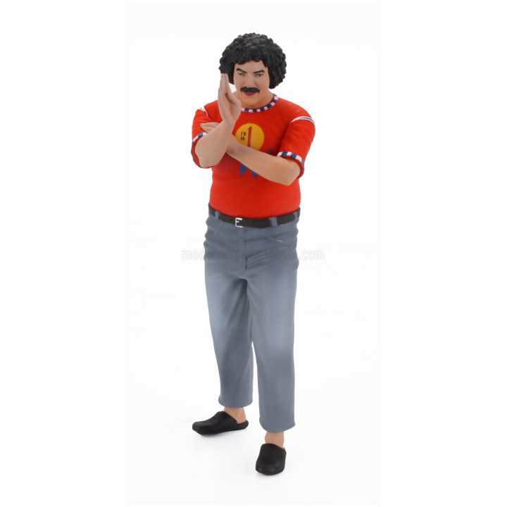 INFINITE STATUE FIGURES FANTOZZI - CECCO - LO SCFILATINO SPECIALO - ABATANTUONO - RED GREY 1/18