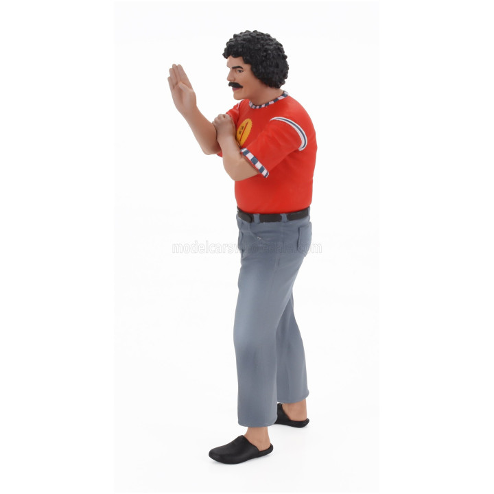 INFINITE STATUE FIGURES FANTOZZI - CECCO - LO SCFILATINO SPECIALO - ABATANTUONO - RED GREY 1/18