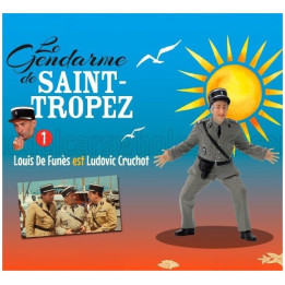 INFINITE STATUE FIGURES LOUIS DE FUNES - LUDOVIC CRUCHOT - LE GENDARME DE SAINT-TROPEZ - MILITARY GREEN 1/18