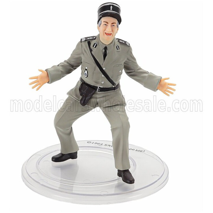 INFINITE STATUE FIGURES LOUIS DE FUNES - LUDOVIC CRUCHOT - LE GENDARME DE SAINT-TROPEZ - MILITARY GREEN 1/18