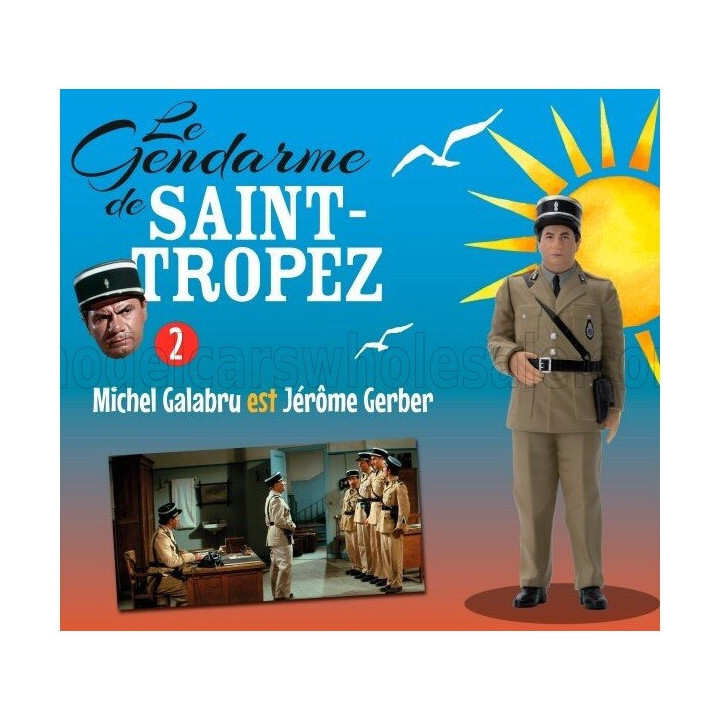 INFINITE STATUE FIGURES MICHEL GALABRU - JEROME GERBER - LE GENDARME DE SAINT-TROPEZ - MILITARY GREEN 1/18