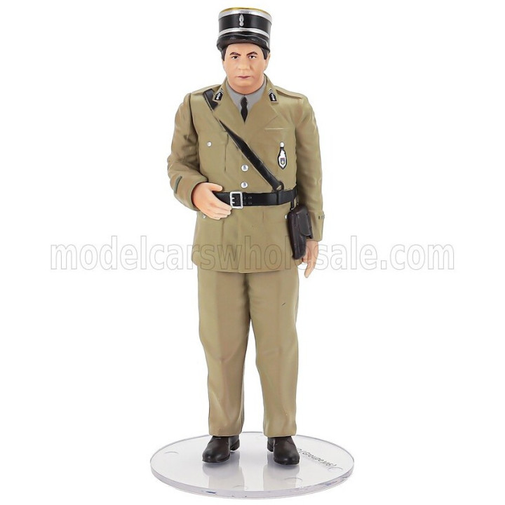 INFINITE STATUE FIGURES MICHEL GALABRU - JEROME GERBER - LE GENDARME DE SAINT-TROPEZ - MILITARY GREEN 1/18