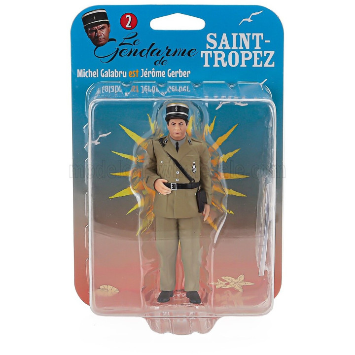 INFINITE STATUE FIGURES MICHEL GALABRU - JEROME GERBER - LE GENDARME DE SAINT-TROPEZ - MILITARY GREEN 1/18