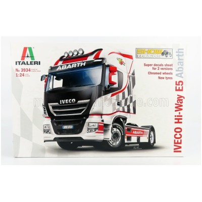 ITALERI IVECO FIAT STRALIS E5 HI-WAY TRACTOR TRUCK ABARTH 2-ASSI 2016 1/24