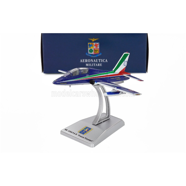 ITALERI AERMACCHI MB339A AIRPLANE LIVREA 2019 N 10 FRECCE TRICOLORI - ADDESTRAMENTO ACROBATICO ITALY - BLUE WHITE 1/100