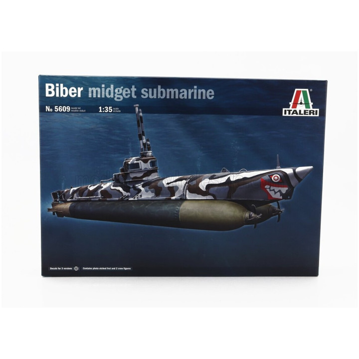 ITALERI SUBMARINES SOMMERGIBILE BIBER MIDGET MILITARY 1945 1/35