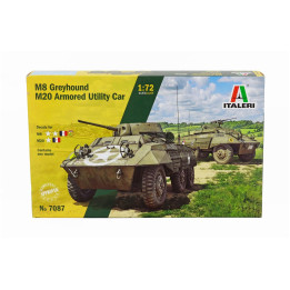 ITALERI TANK M8 GREYHOUND 1945 - M20 ARMORED UTILITY CAR 1/72