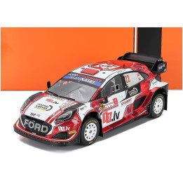 IXO MODELS FORD ENGLAND PUMA RALLY1 TEAM M SPORT FORD WRT N 22 5th RALLY POLAND 2024 MARTIN SESKS - RENARS FRANCIS - WHITE RED