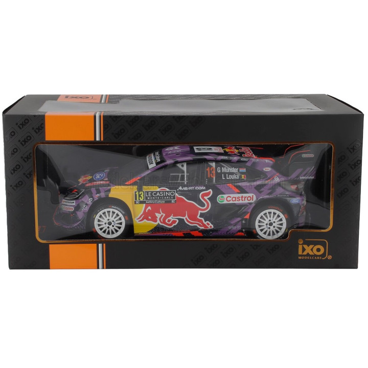 IXO MODELS FORD ENGLAND PUMA RALLY1 TEAM FORD M-SPORT (night version) N 13 RALLY MONTECARLO 2025 LOUIS LOUKA - GREGOIRE MUNSTER