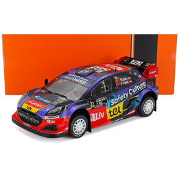 IXO MODELS FORD ENGLAND PUMA RALLY1 TEAM M-SPORT WRT N 22 RALLY SWEDEN 2025 MARTINS SESK - RENARS FRANCIS - BLUE PURPLE RED 1/18