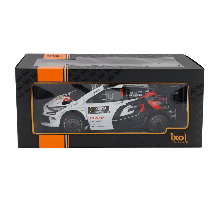 IXO MODELS TOYOTA YARIS GR RALLY1 HYBRID TEAM TOYOTA GAZOO RACING WRT2 N 5 RALLY KENYA 2025 SAMI PAJARI - MARKO SALMINEN