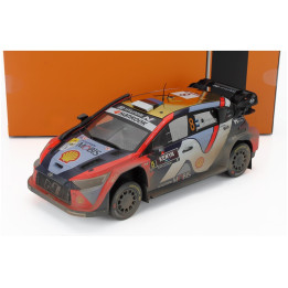 IXO MODELS HYUNDAI i20 N RALLY1 TEAM SHELL MOBIS WRT N 8 2nd RALLY KENYA SAFARI 2025 OTT TANAK - MARTIN JARVEOJA - RED WHITE