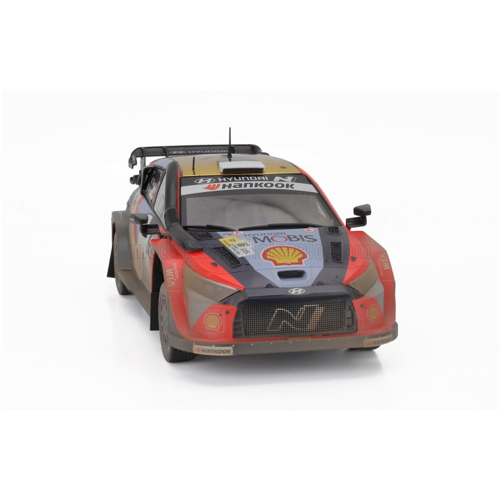 IXO MODELS HYUNDAI i20 N RALLY1 TEAM SHELL MOBIS WRT N 8 2nd RALLY KENYA SAFARI 2025 OTT TANAK - MARTIN JARVEOJA - RED WHITE