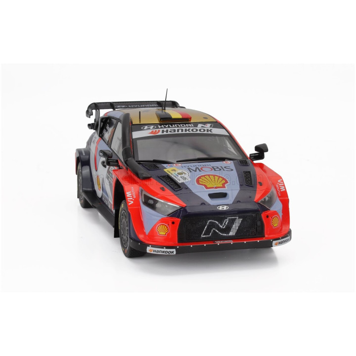 IXO MODELS HYUNDAI i20 N RALLY1 TEAM SHELL MOBIS WRT N 1 3rd RALLY KENYA SAFARI 2025 THIERRY NEUVILLE - MARTIJN WYDAEGHE - RED